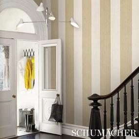 Schumacher Backdrop Painter's Stripe Wallpaper 