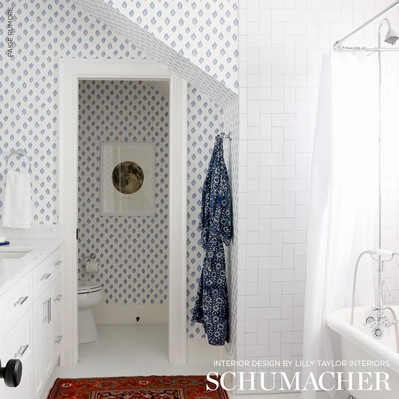 Schumacher Bakara Leaf Wallpaper 