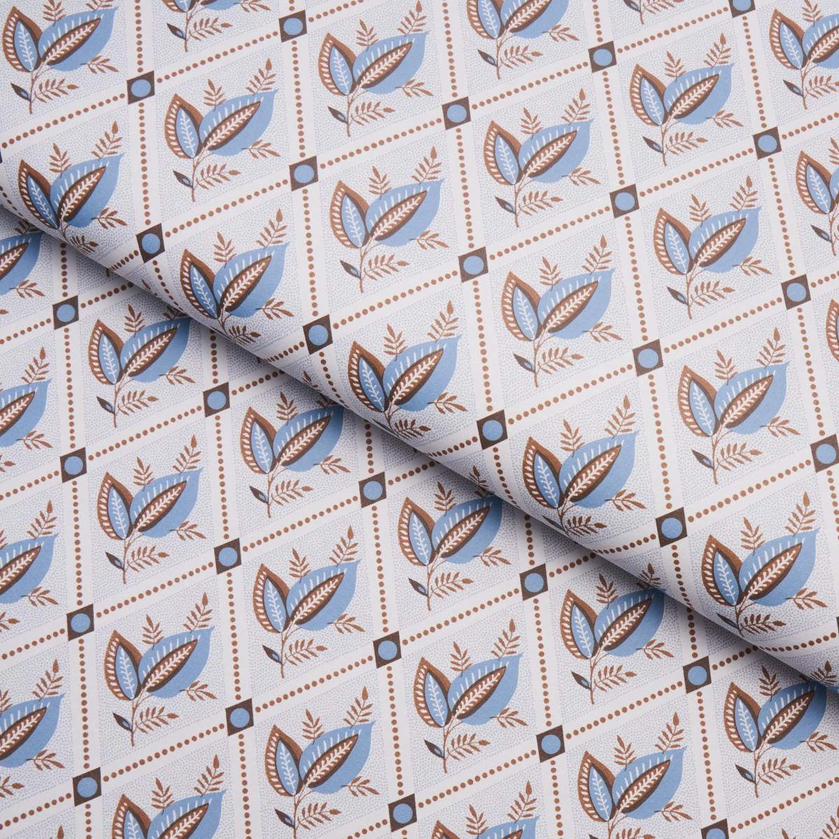 Schumacher Basile Trellis Print Wallpaper