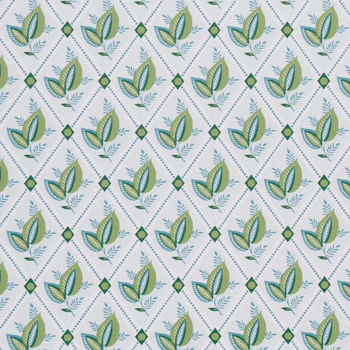 Schumacher Basile Trellis Print Wallpaper