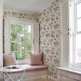 Schumacher Baudin Butterfly Wallpaper 