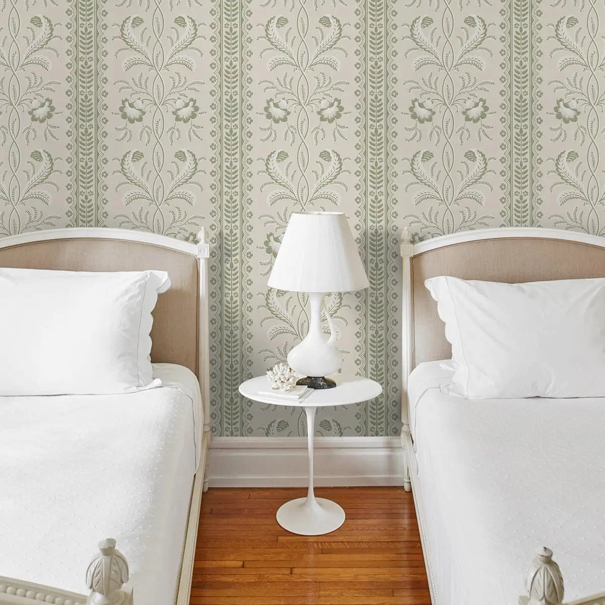Schumacher Bell Flowers Wallpaper