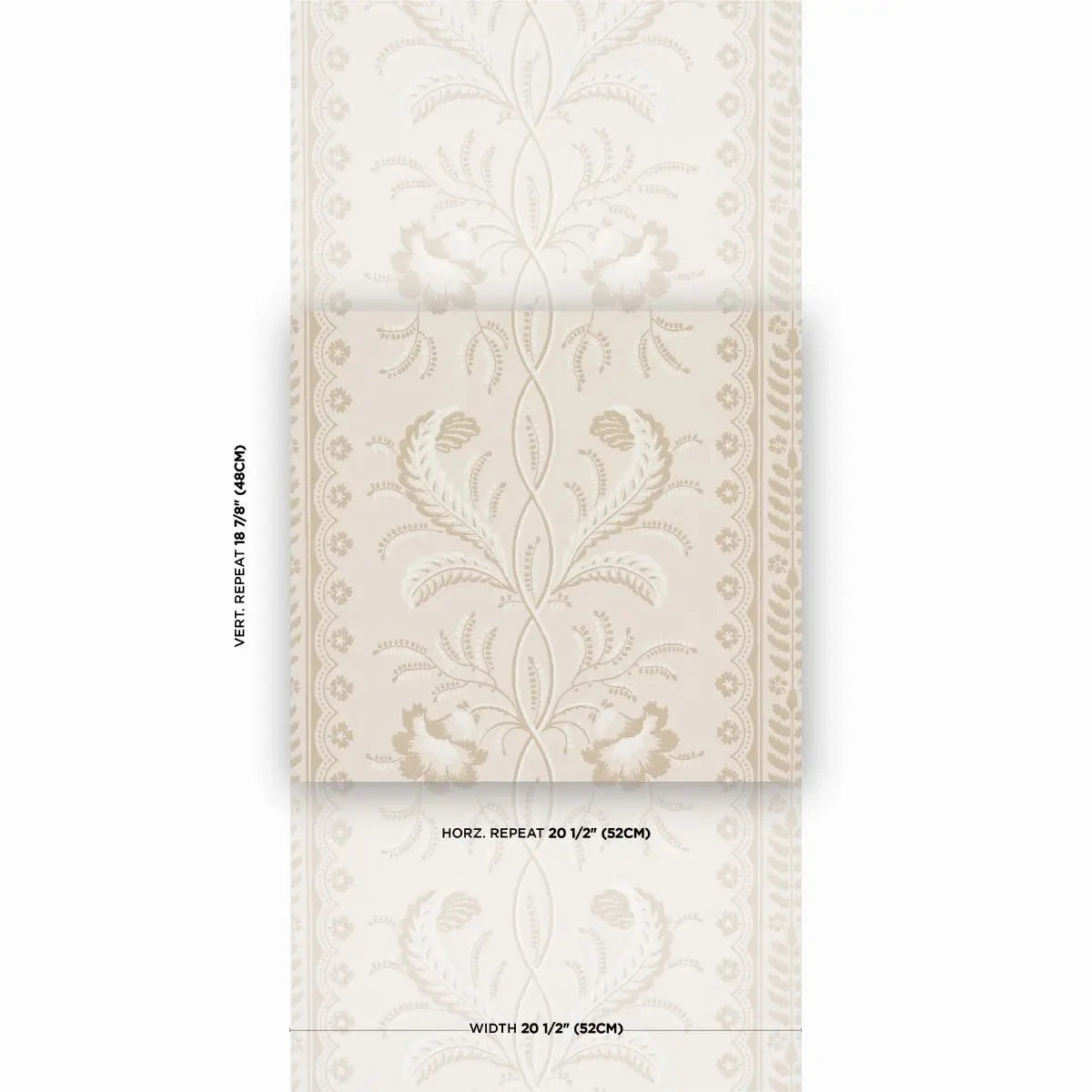 Schumacher Bell Flowers Wallpaper