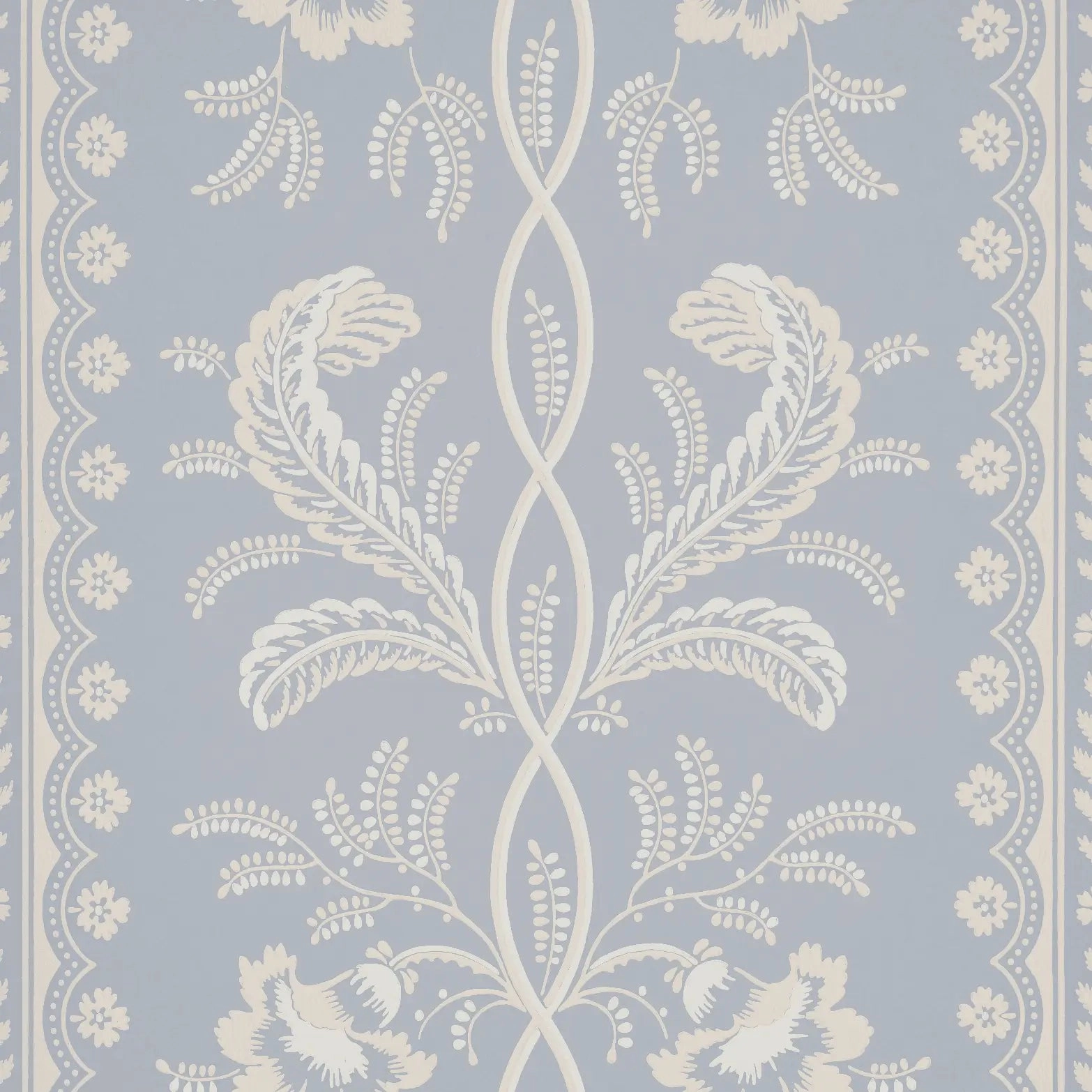 Schumacher Bell Flowers Wallpaper