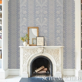 Schumacher Bell Flowers Wallpaper 