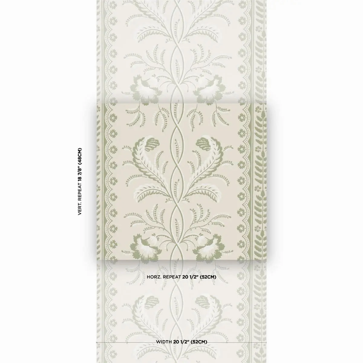 Schumacher Bell Flowers Wallpaper