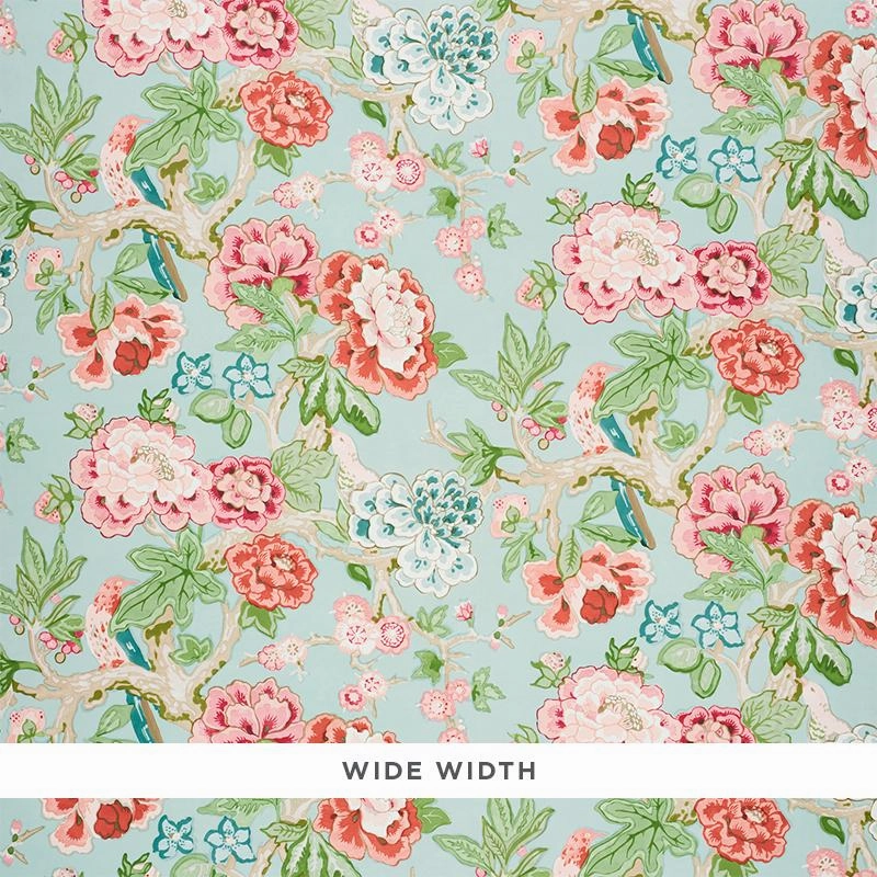 Schumacher Bermuda Blossoms Wallpaper