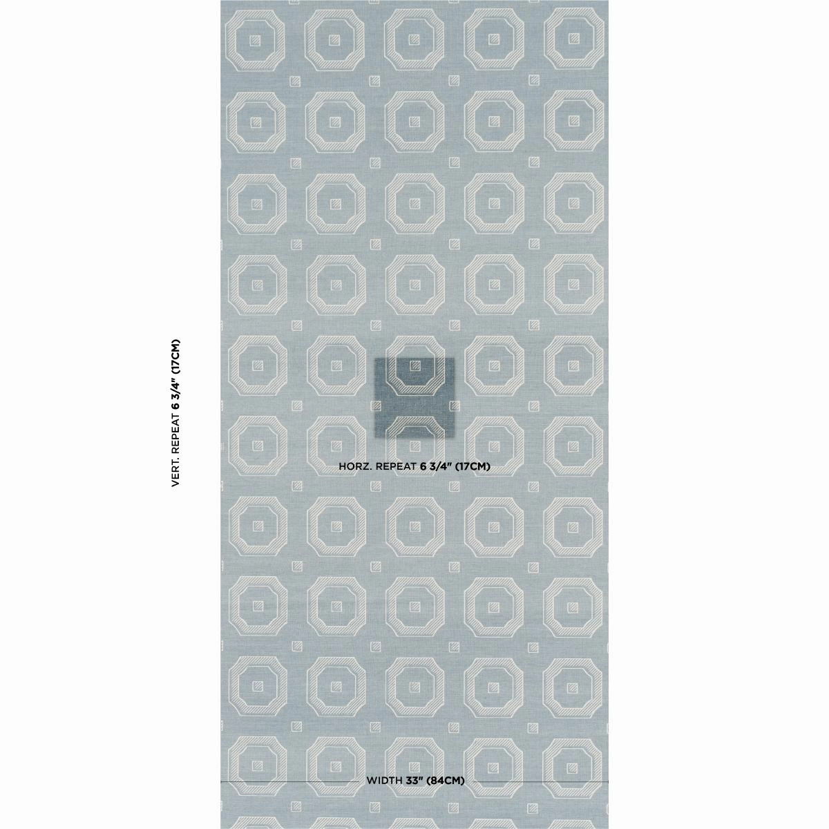 Schumacher Beveled Frame Sisal Wallpaper