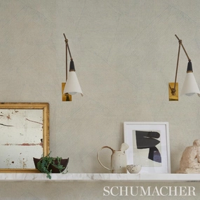 Schumacher Burnett Sisal Wallpaper 