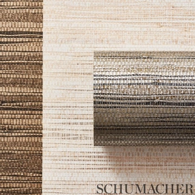 Schumacher Burnished Raffia Wallpaper 
