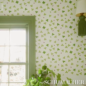 Schumacher Celia Clover Wallpaper 