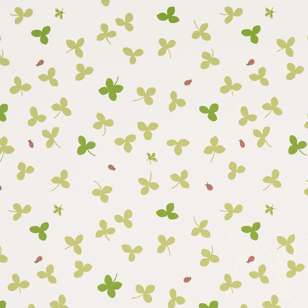 Schumacher Celia Clover Wallpaper