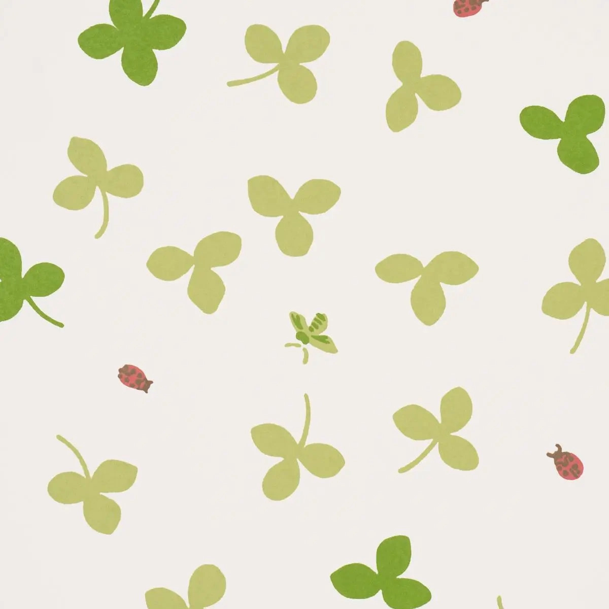 Schumacher Celia Clover Wallpaper