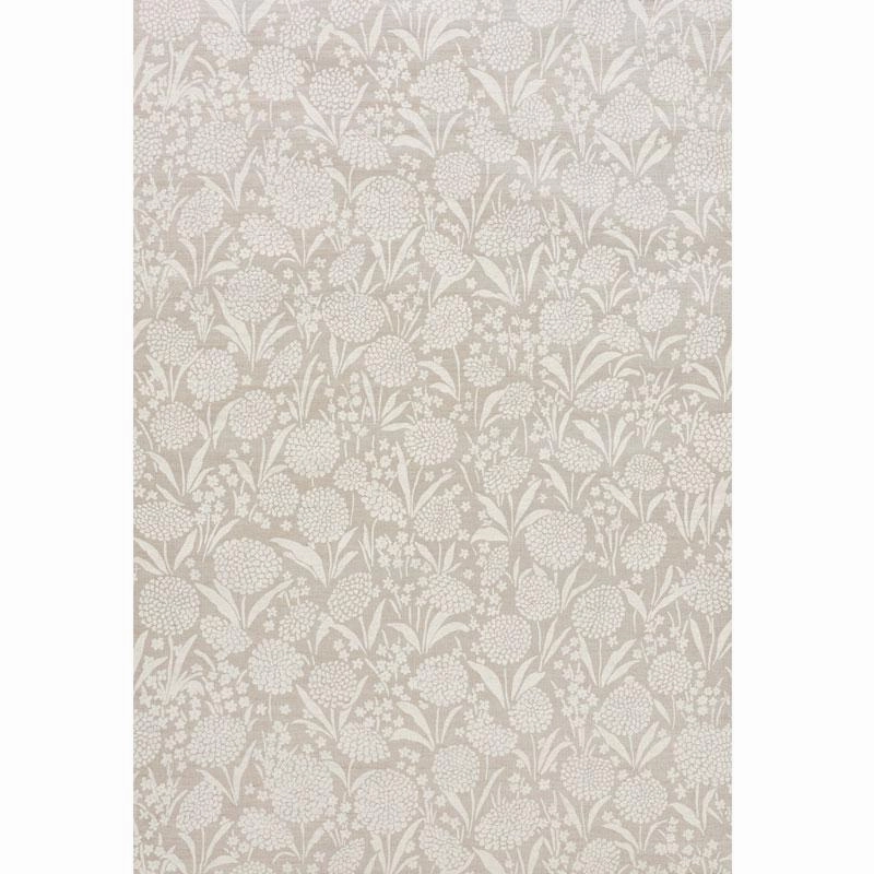 Schumacher Chrysanthemum Hemp Shimmer Wallpaper