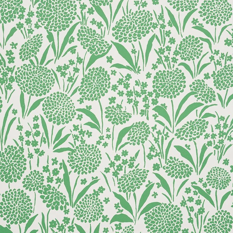 Schumacher Chrysanthemum Print Wallpaper