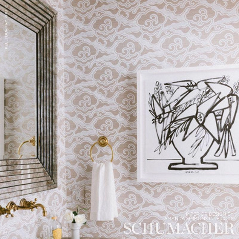 Schumacher Cirrus Clouds Sisal Wallpaper 