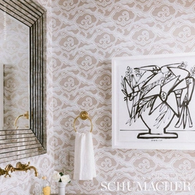 Schumacher Cirrus Clouds Sisal Wallpaper 