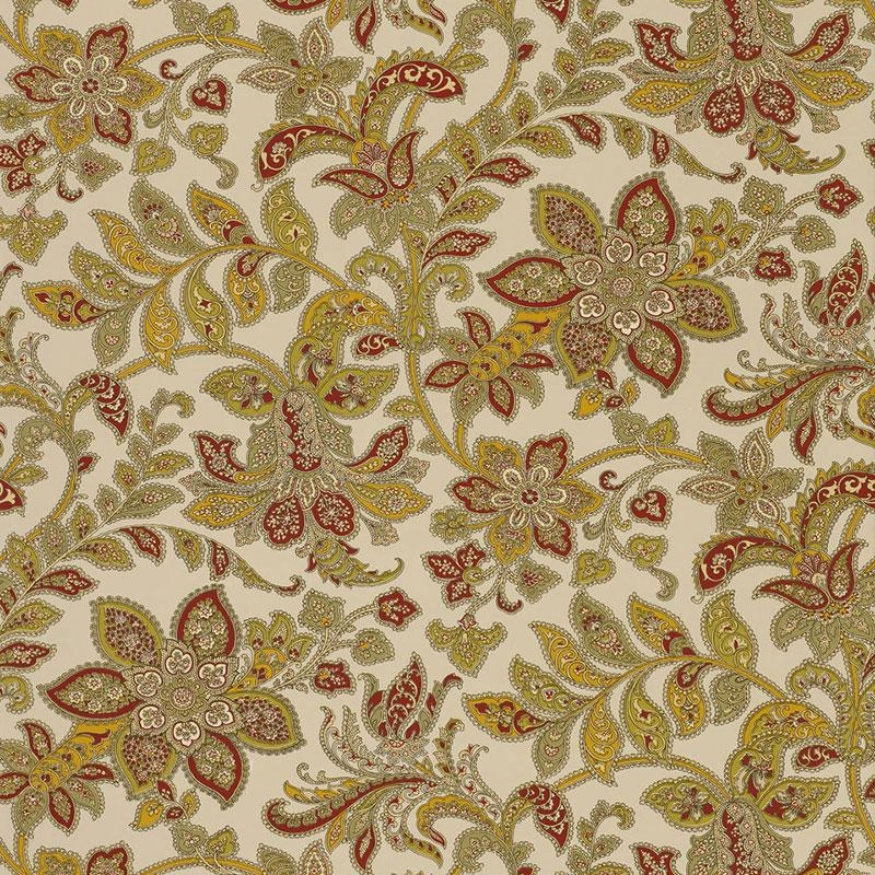 Schumacher Corsini Paisley Wallpaper 