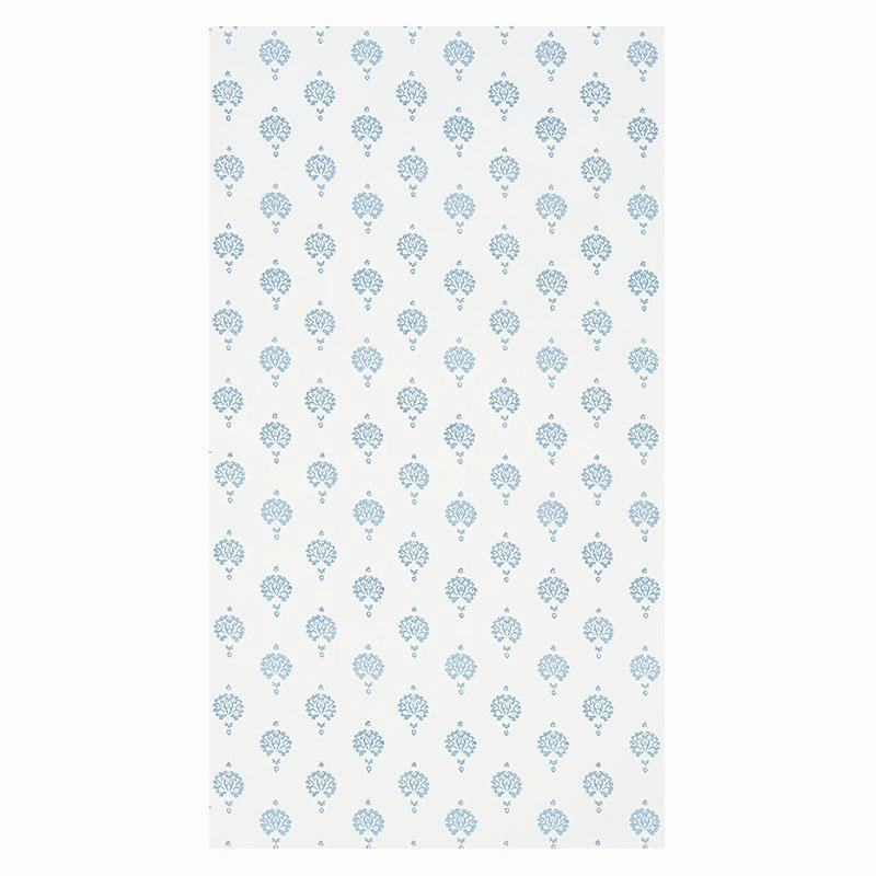 Schumacher Dahlia Hand Blocked Print Wallpaper