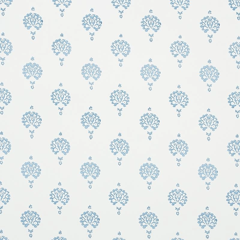 Schumacher Dahlia Hand Blocked Print Wallpaper