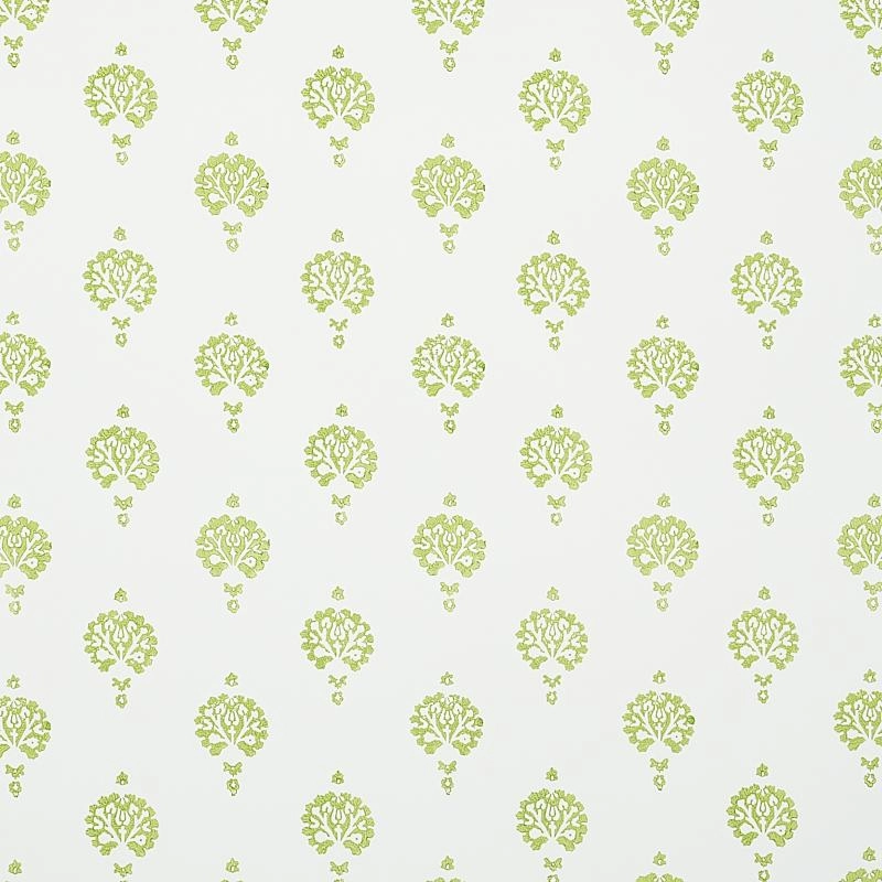 Schumacher Dahlia Hand Blocked Print Wallpaper