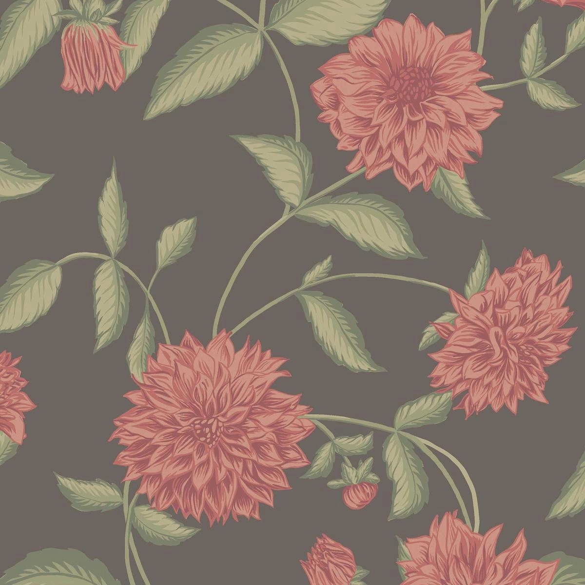 Schumacher Dahliadrm Wallpaper