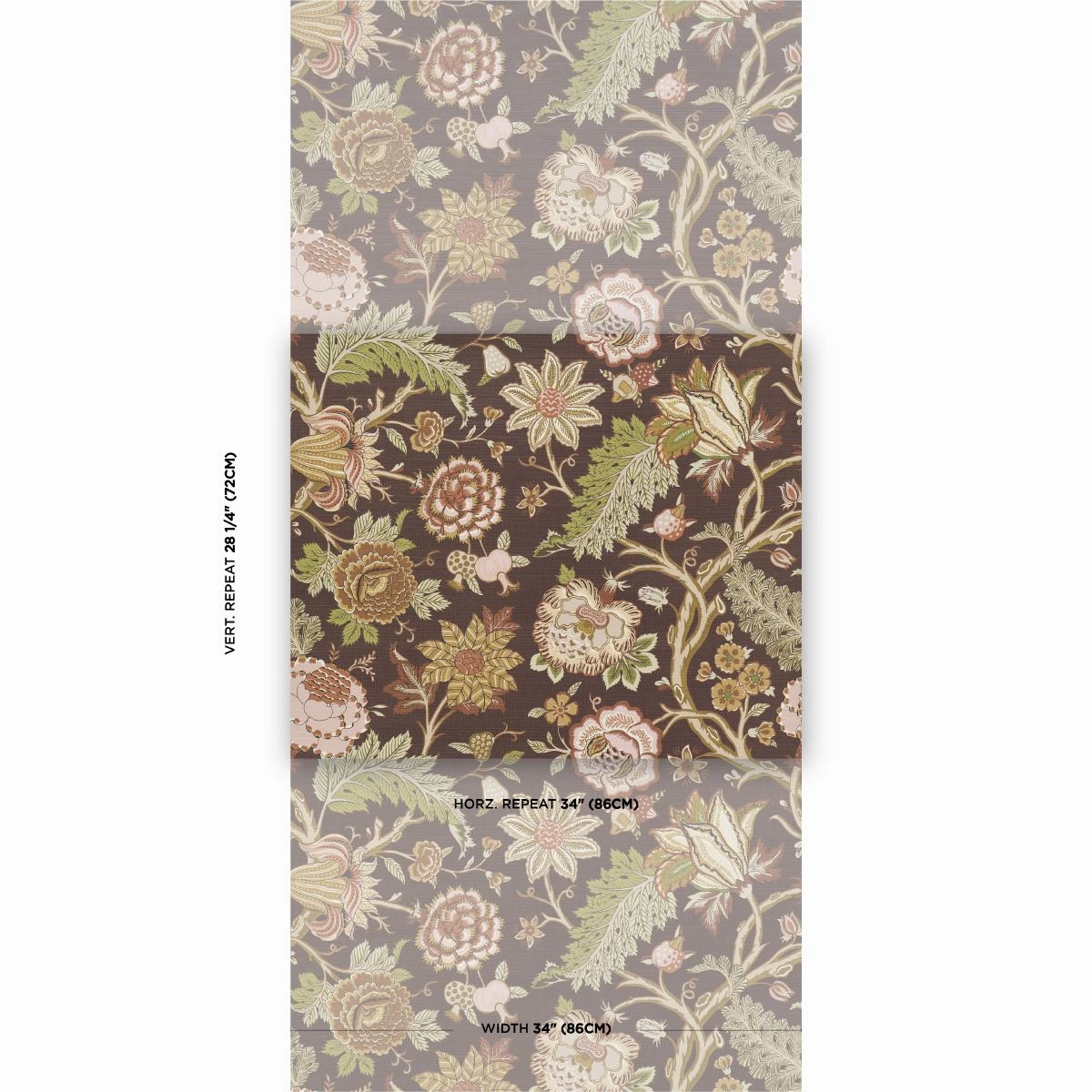 Schumacher Darsy Tree Of Life Sisal Wallpaper
