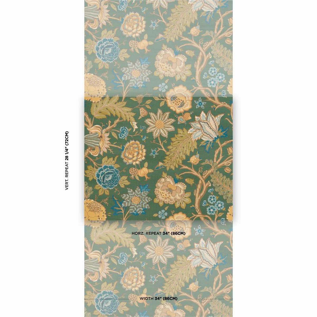 Schumacher Darsy Tree Of Life Sisal Wallpaper