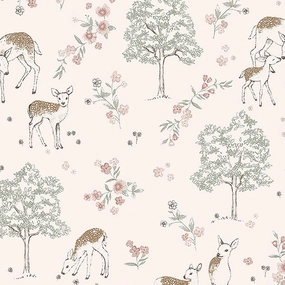 Schumacher Deer Love Wallpaper 