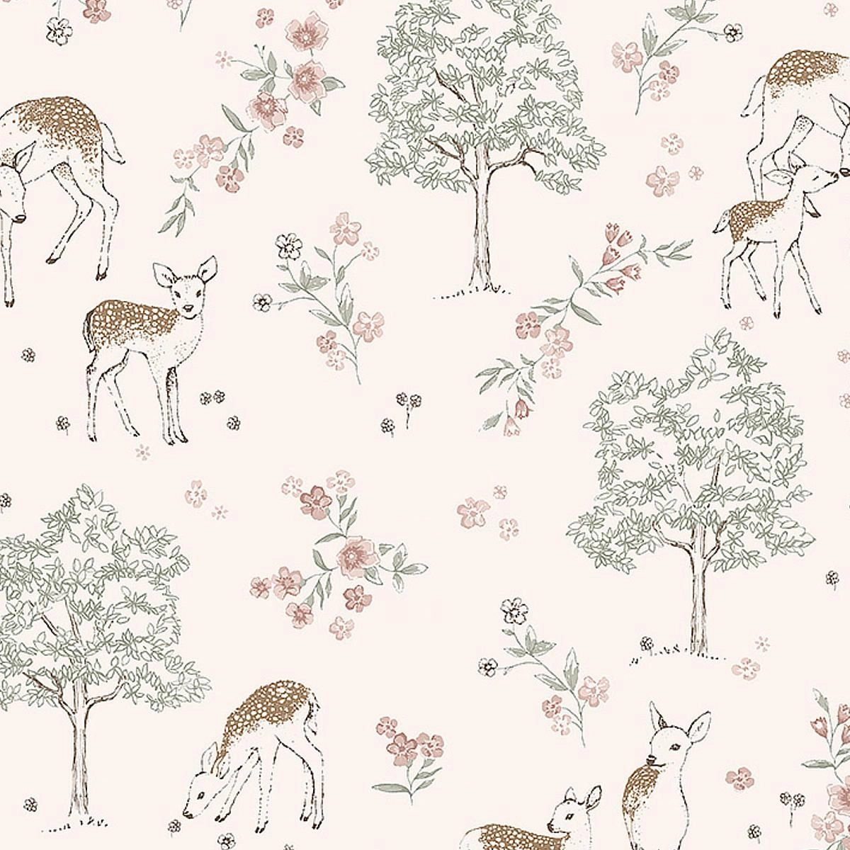 Schumacher Deer Love Wallpaper 