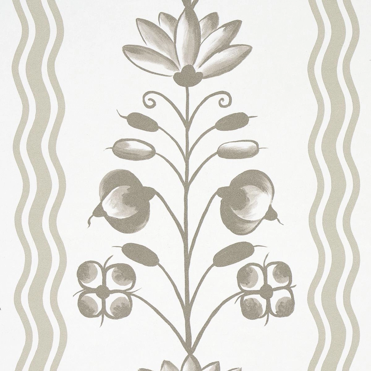 Schumacher Delft Waves Wallpaper