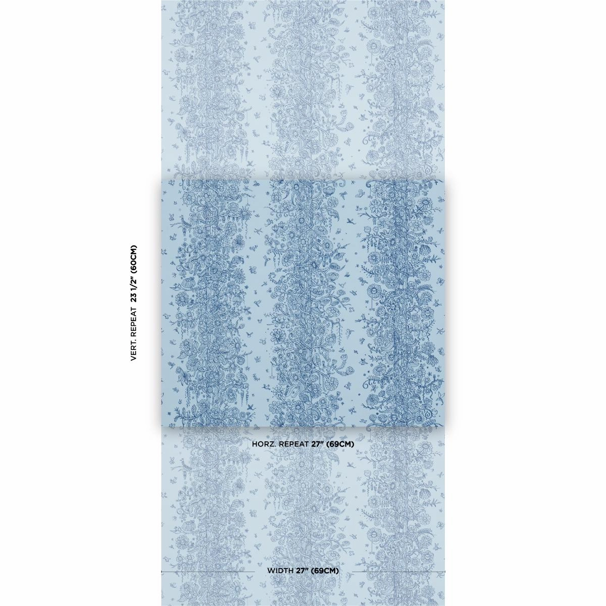 Schumacher Edward Steed's Towers Of Flowers Wallpaper