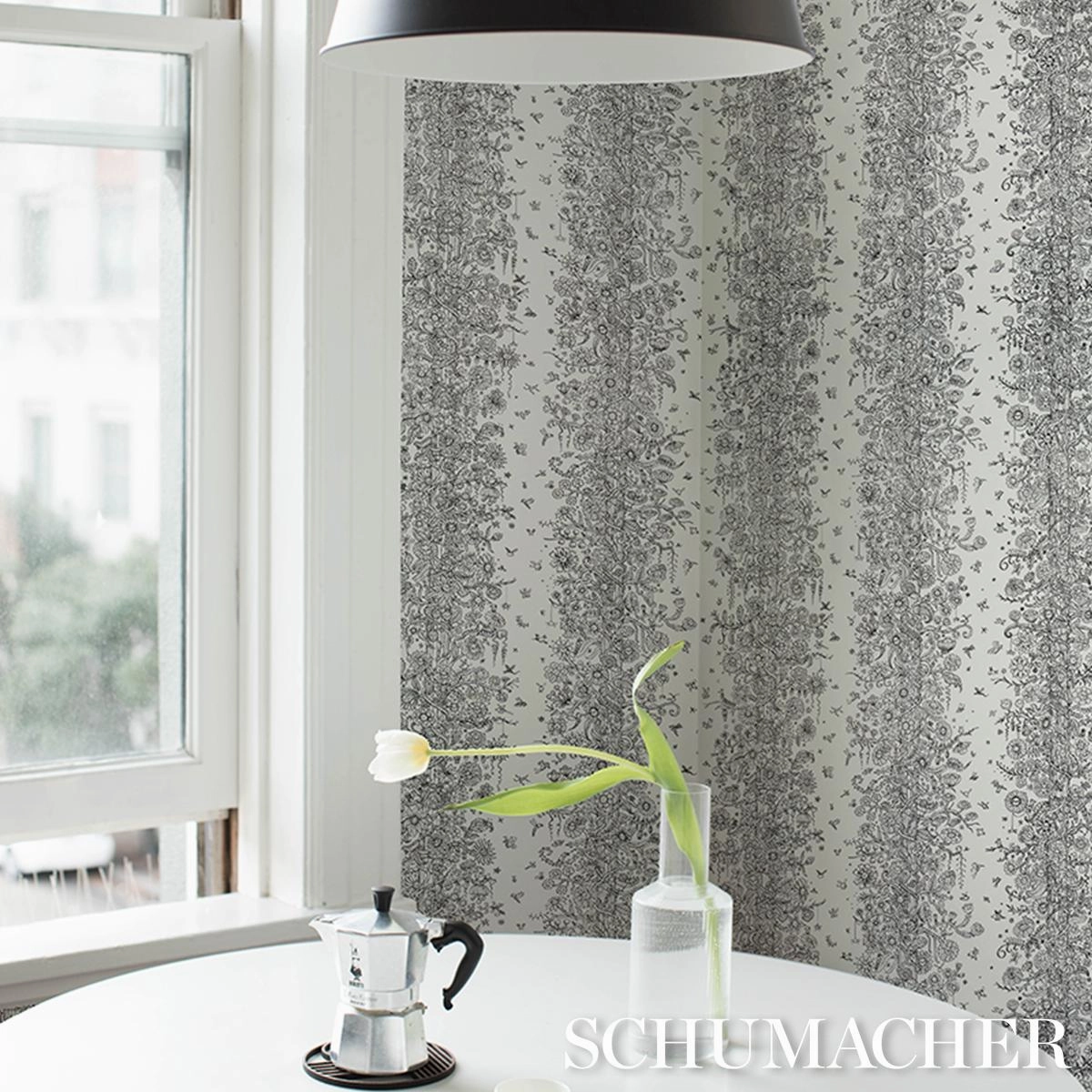 Schumacher Edward Steed's Towers Of Flowers Wallpaper 