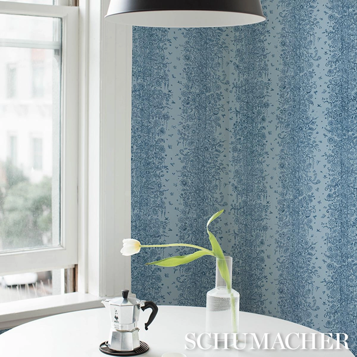 Schumacher Edward Steed's Towers Of Flowers Wallpaper