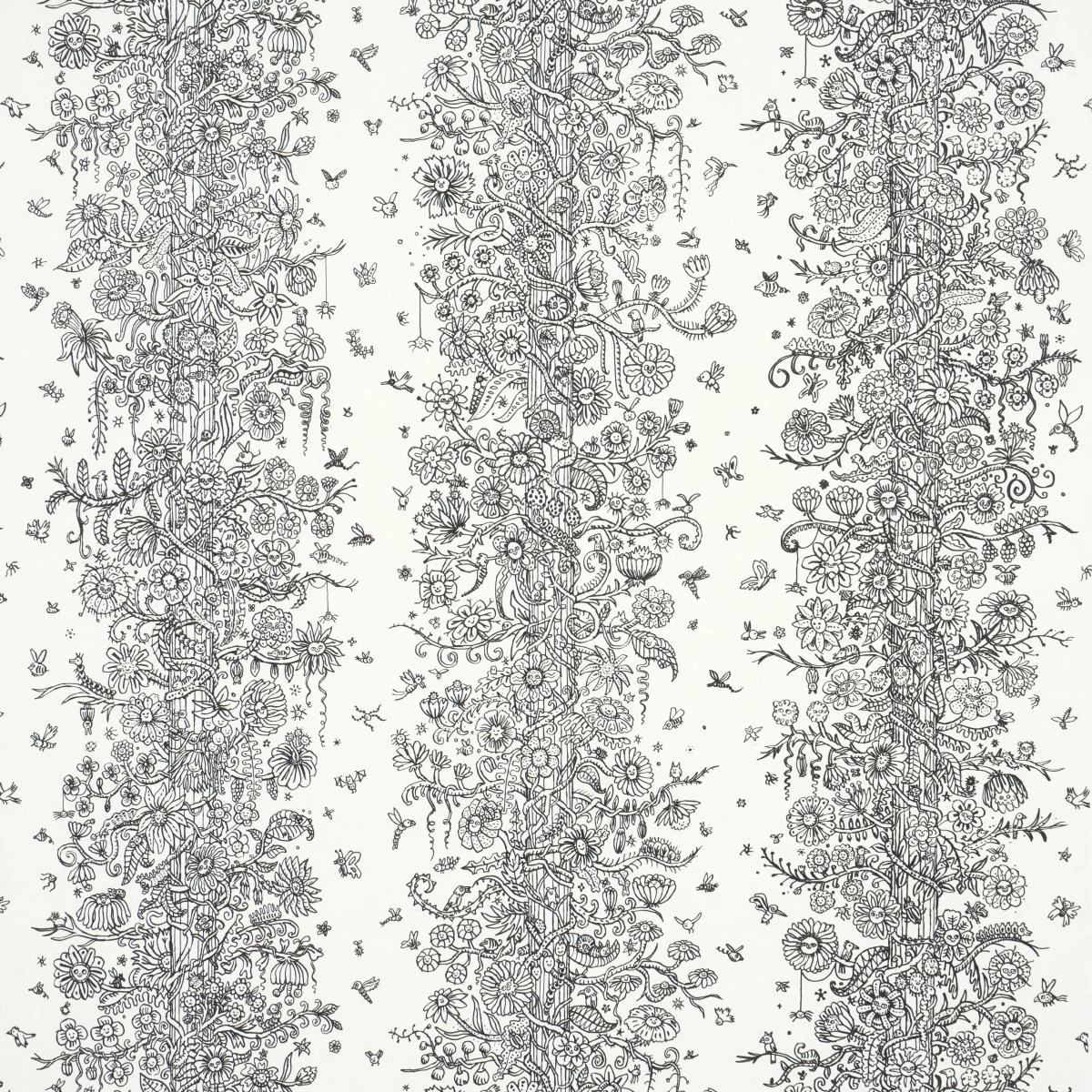 Schumacher Edward Steed's Towers Of Flowers Wallpaper