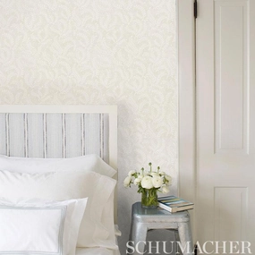 Schumacher Etched Fern Wallpaper 