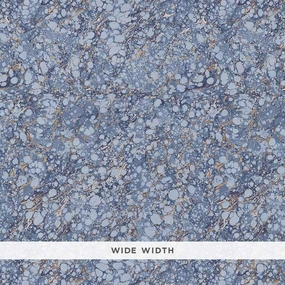 Schumacher Florence Lapis Wallpaper 