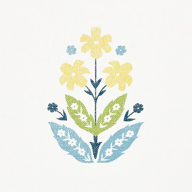 Schumacher Floweret Paperweave Wallpaper