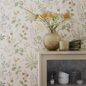 Schumacher Folklore Print Wallpaper 