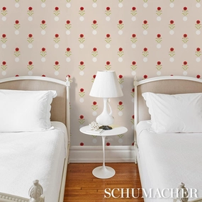 Schumacher Forget Me Dots Wallpaper 