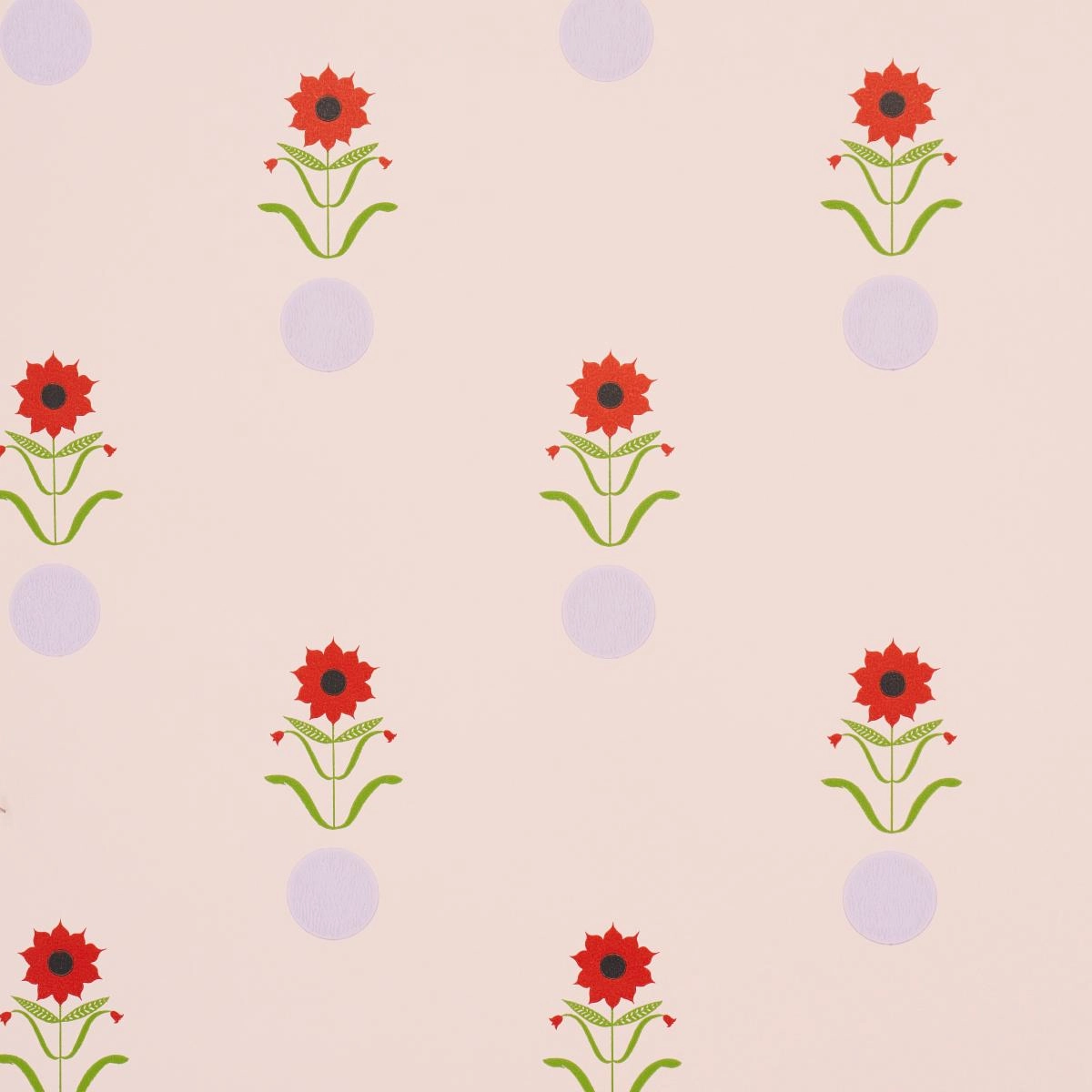 Schumacher Forget Me Dots Wallpaper