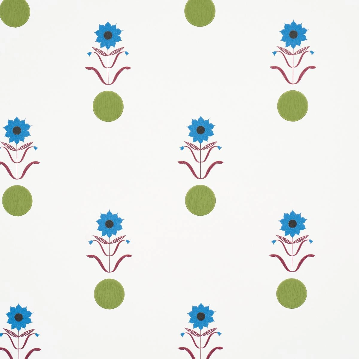 Schumacher Forget Me Dots Wallpaper