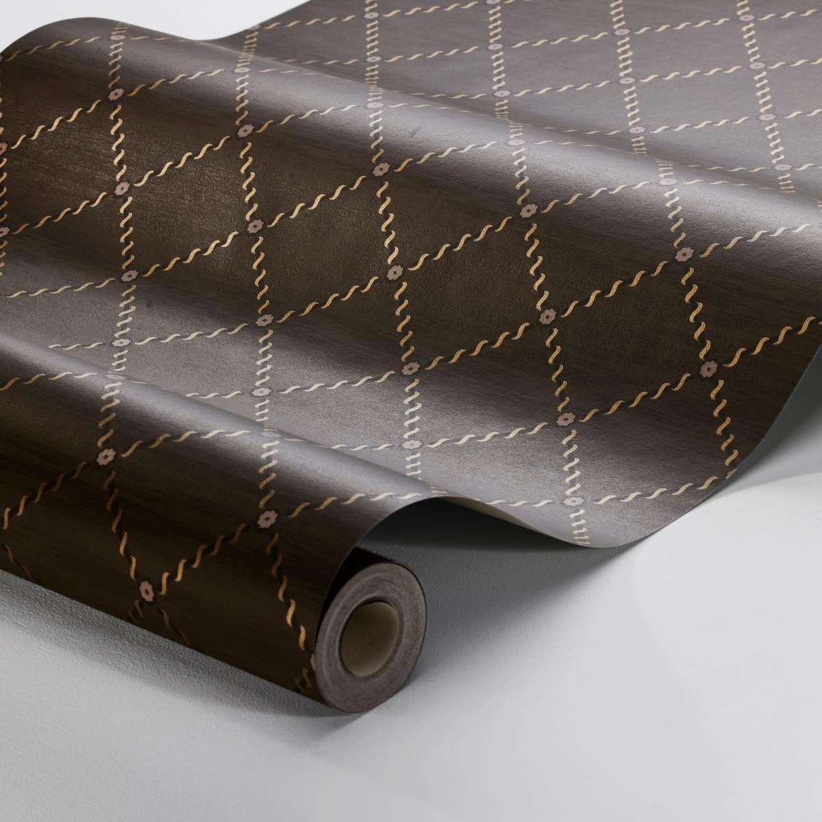 Schumacher Golden Trellis Wallpaper