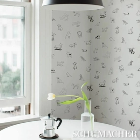 Schumacher Good Dogs Everywhere Peel & Stick Wallpaper 