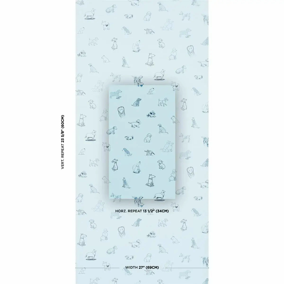 Schumacher Good Dogs Everywhere Peel & Stick Wallpaper