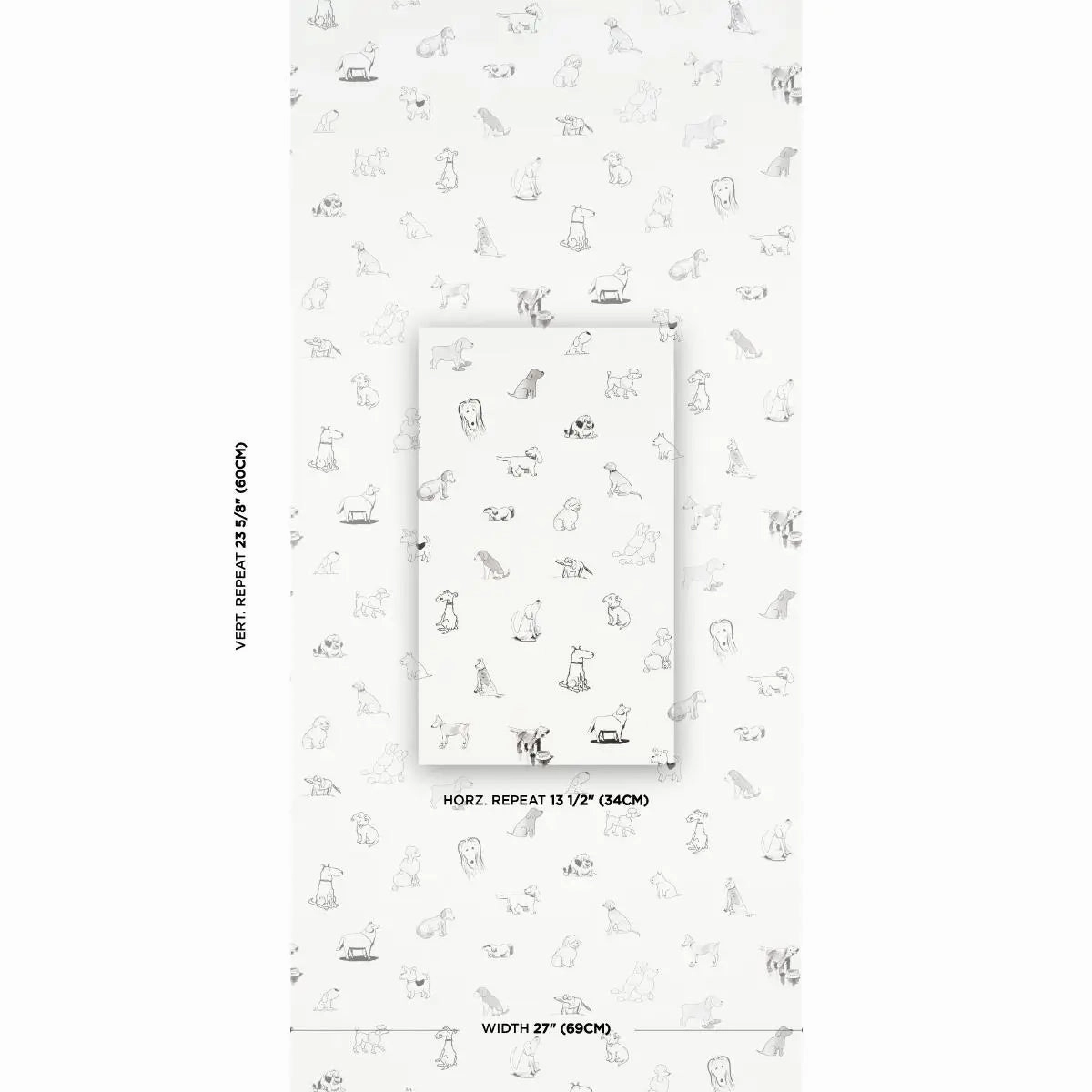 Schumacher Good Dogs Everywhere Wallpaper
