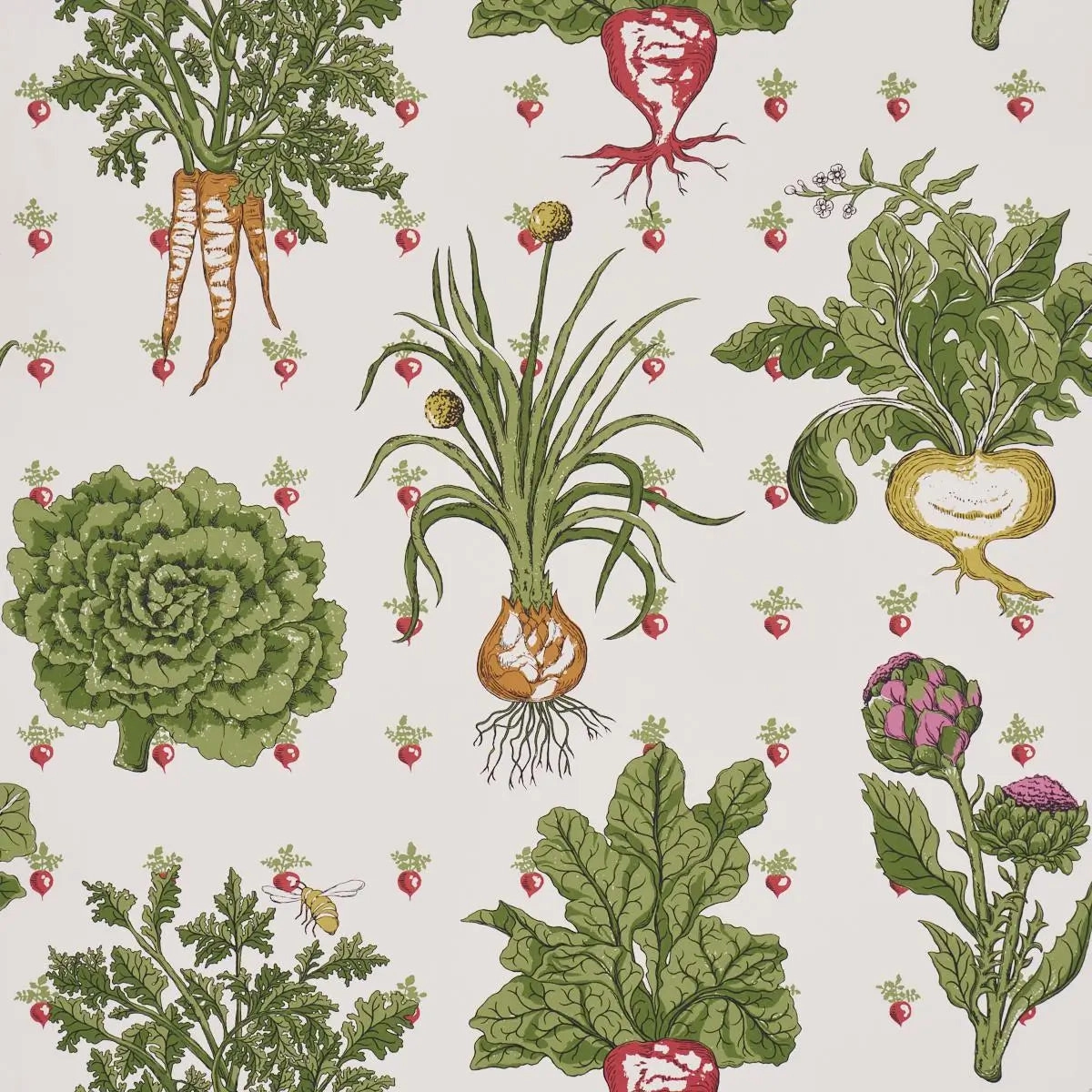 Schumacher Green Grocer Wallpaper