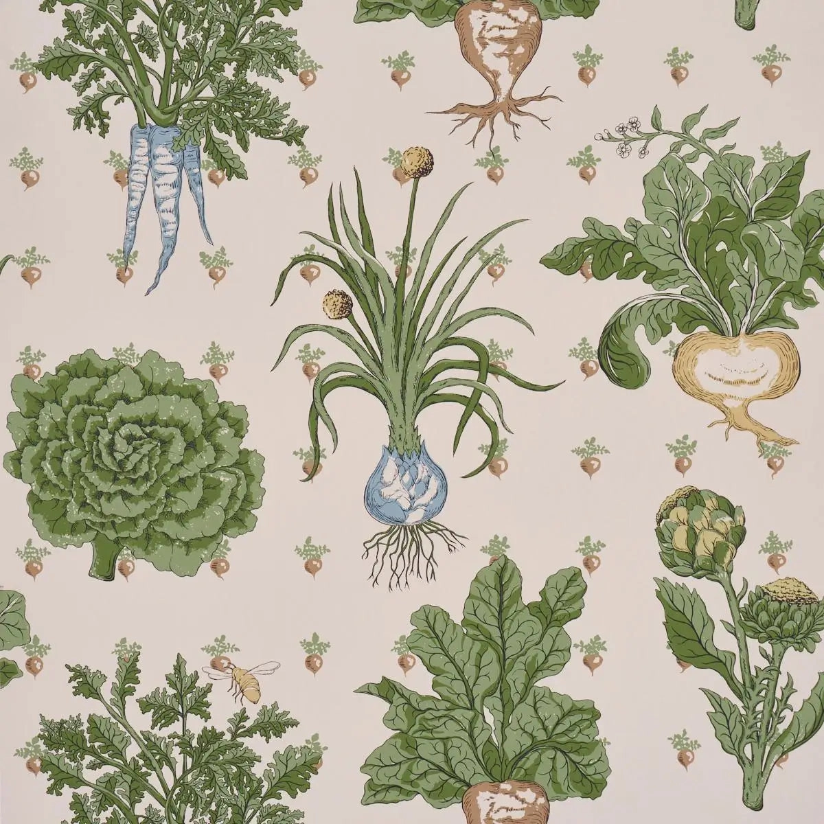 Schumacher Green Grocer Wallpaper
