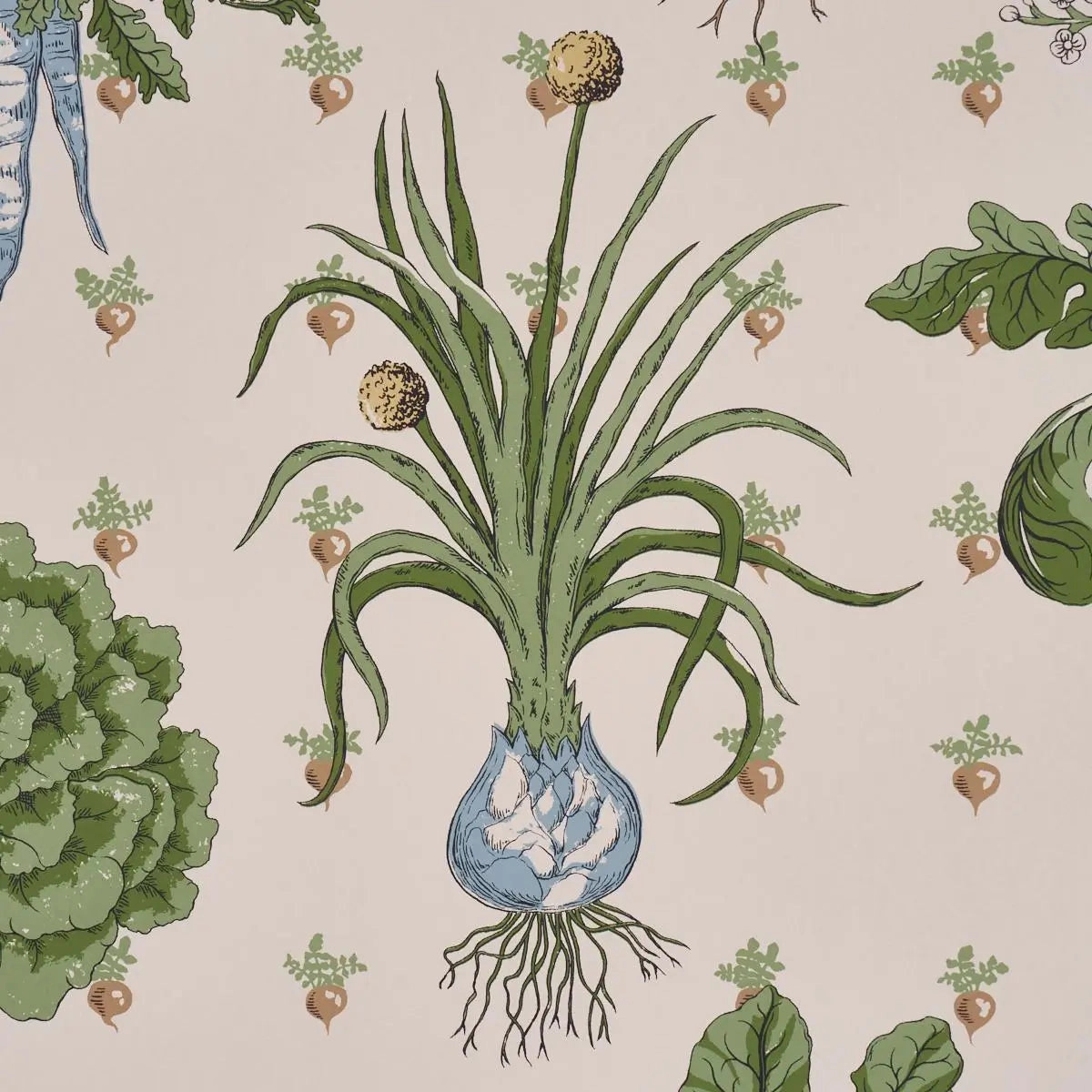Schumacher Green Grocer Wallpaper