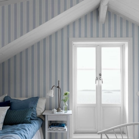 Schumacher Hamnskr Stripe Wallpaper 